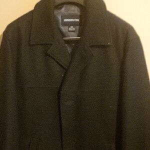 London Fog Black Pea Coat